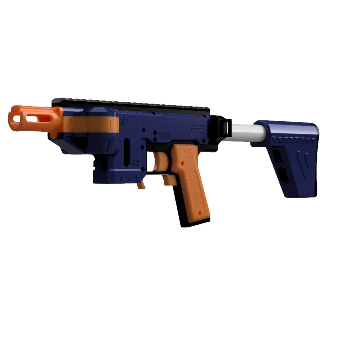 3D Printed -- Nerf Ring and Pin Sight (Set) for Nerf Dart Gun Blaster